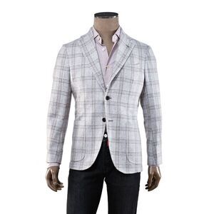 Sartorio Windowpane Cashmere Sport Jacket